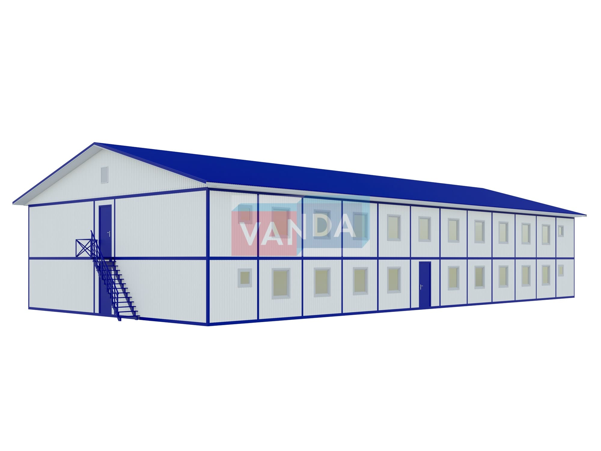 Проект общежития из блок контейнеров 13,5x28,8 Плита OSB